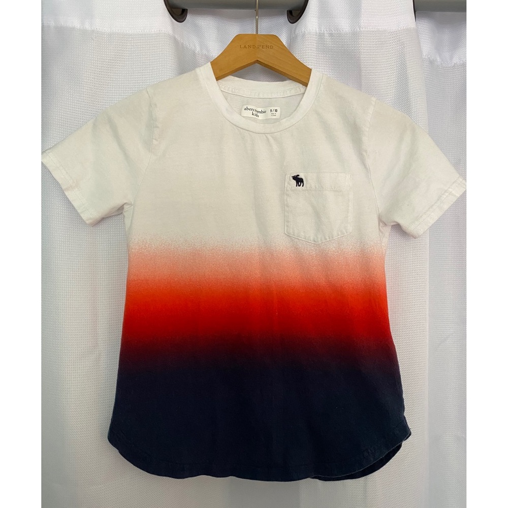 abercrombie kids Multi-Colored Dipped Crew Tee